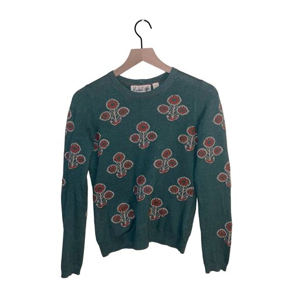 Anthropologie Sweaters - ANTHRO FIELD & FLOWER  sweater with back button 70s mod retro style detail XS